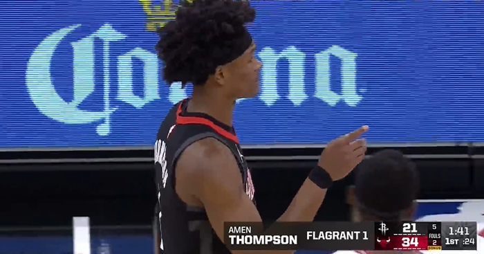 公牛球员阿门恶意犯规引发火箭争议 比赛焦点转