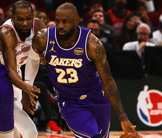 湖人双杀火箭 詹姆斯东契奇联手制胜 湖人稳居西