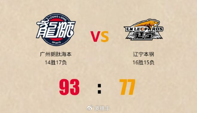 广州龙狮大胜辽宁男篮 徐昕20+9助球队狂胜16分